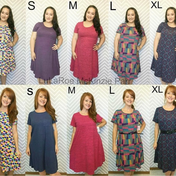 LuLaRoe Carly dress. Turquoise/Mint and Gray Stripes Size XS - Picture 8 of 8